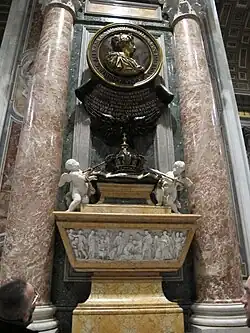 Надгробие королевы Кристины Шведской. 1702. Архитектор К. Фонтана