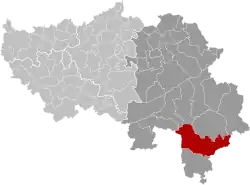 Расположение муниципалитета на карте провинции
