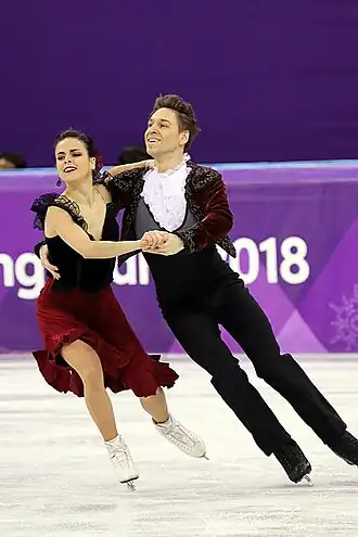 Сара Уртадо и Кирилл Халявинна Олимпийских играх (2018)