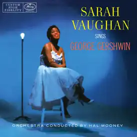 Обложка альбома Сары Воан «Sarah Vaughan Sings George Gershwin» (1957)