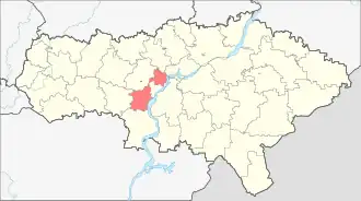 Саратовский район на карте