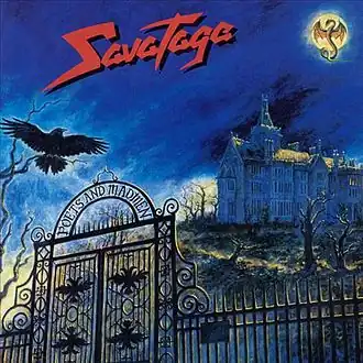 Обложка альбома Savatage «Poets and Madmen» (2001)
