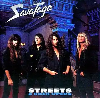 Обложка альбома Savatage «Streets: A Rock Opera» (1991)