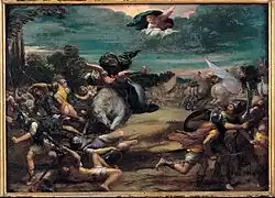 Обращение Савла. Между 1590 и 1595. Дерево, масло. Капитолийские музеи, Рим