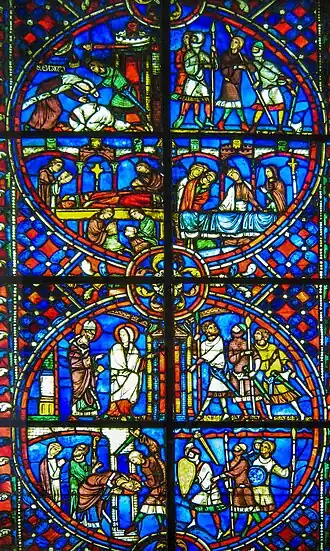 Выставленная в Лувре часть витража