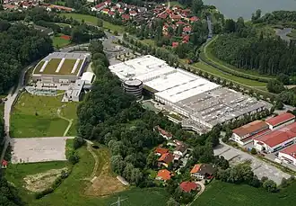 Аэрофотосъёмка головного предприятия группы «Шаттдекор» в Танзау (Германия)