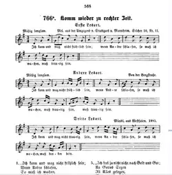 Три мелодии к песне из сборника 1893 года