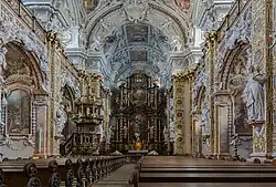 Цистерцианская церковь Шлирбах, Верхняя Австрия. Интерьер