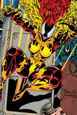 Крик (Донна Диего) в комиксе Venom: Separation Anxiety #4 (март 1995).Художник — Рон Рэндалл[англ.].