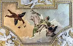 Ангел с лилиями и путто с наплечником