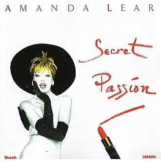 Обложка альбома Аманды Лир «Secret Passion» (1986)
