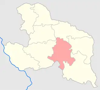 Радинский уезд на карте