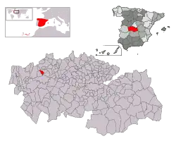 Расположение муниципалитета на карте провинции
