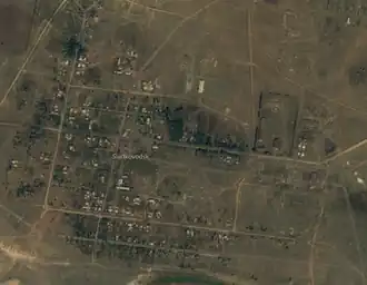 Спутниковый снимок Селеты (название Sladkovodsk, указанное на изображении, является старым названием села).