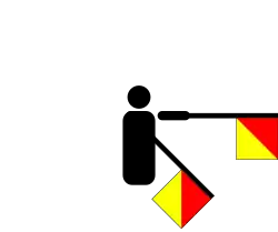 Z в семафорной азбуке