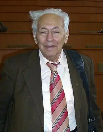 Семён Соломонович Герштейн на лекции в МФТИ, 2011 год