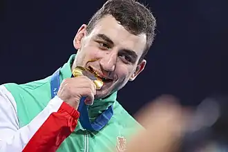 Семён после победы на ОИ 2024 в Париже