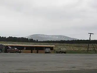 На Семинском перевале, вид на гору Сарлык