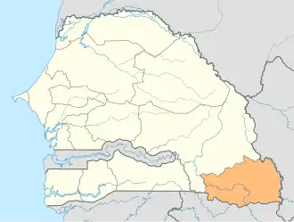 Кедугу на карте