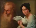 «Женщина с голубем и старик»