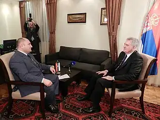 Интервью с президентом Сербии Томиславом Николичем