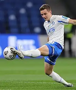 Слепов в составе московского «Динамо» в 2020 г.