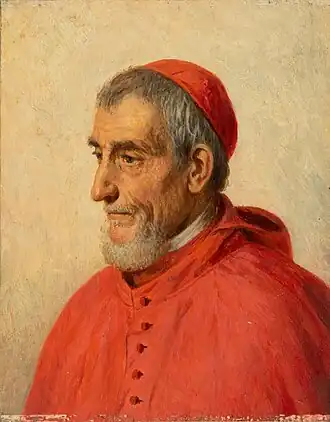 Голова кардинала. 1860-е годыДерево, масло. 16,5 × 13 смРусский музей, Санкт-Петербург