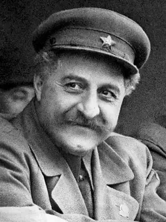 Член Политбюро ЦК ВКП(б), народный комиссар тяжёлой промышленности СССР Г. К. Орджоникидзе
