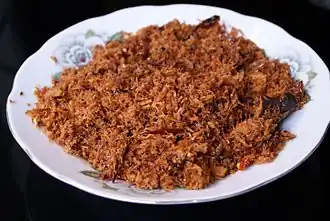 Острый серунденг со значительным количеством перца чили