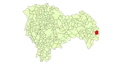 Расположение муниципалитета на карте провинции