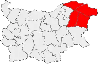 Северно-Восточный регион на карте