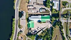 Плотина с высоты