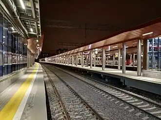 Вид с третьей платформы в сторону Москвы