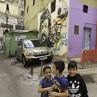 Shatila refugee camp on the outskirts of Beirut in 2019
