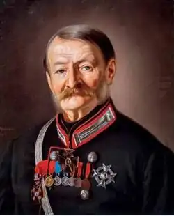 Ф. С. Щукин — губернский предводитель дворянства. Портрет работы Е. С. Яновской.Калужский музей изобразительных искусств.