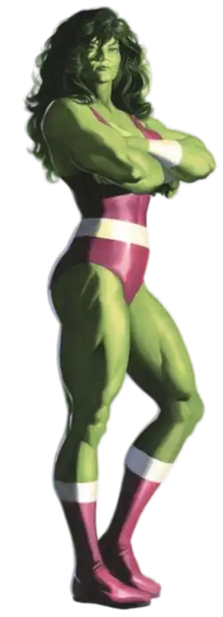 Женщина-Халк на варианте обложки комикса Immortal She-Hulk #1 (сентябрь 2020).Художник — Алекс Росс.