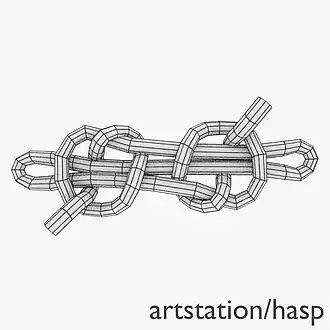 Коленчато-рычажная колышкаУ. на середине троса самый безопасный среди колышек. Остальные колышки должны иметь бензели, чтобы быть безопасными, если только они не временные.