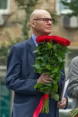 На открытии памятника А.М. Прохорову, 9 июля 2015