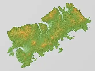 Карта рельефа