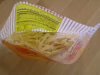 Сушеный кальмар в пакете