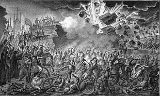 Осада Пскова войсками Стефана Батория. Контратака псковского гарнизона