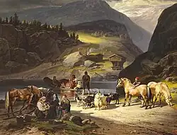 Лодочная переправа через фьорд в Норвегии.