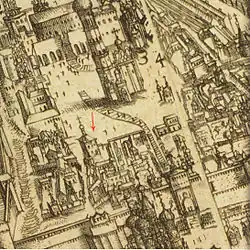 Сигизмундов план Москвы, гравированный в 1610 году.