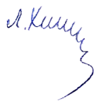 Изображение автографа