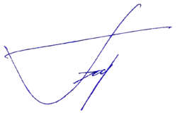 Изображение автографа