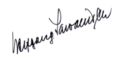 Изображение автографа