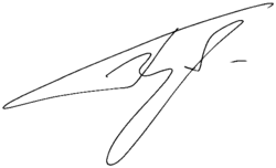 Изображение автографа