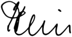 Изображение автографа