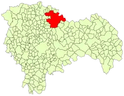 Расположение муниципалитета на карте провинции