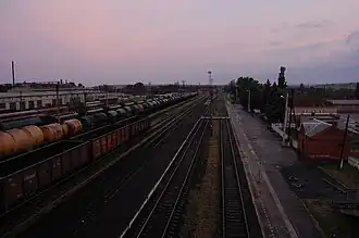 Вид с пешеходного моста